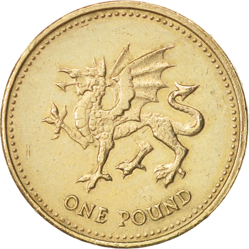 United Kingdom | 1 Pound Coin | Welsh Dragon | Km:1005 | 2000