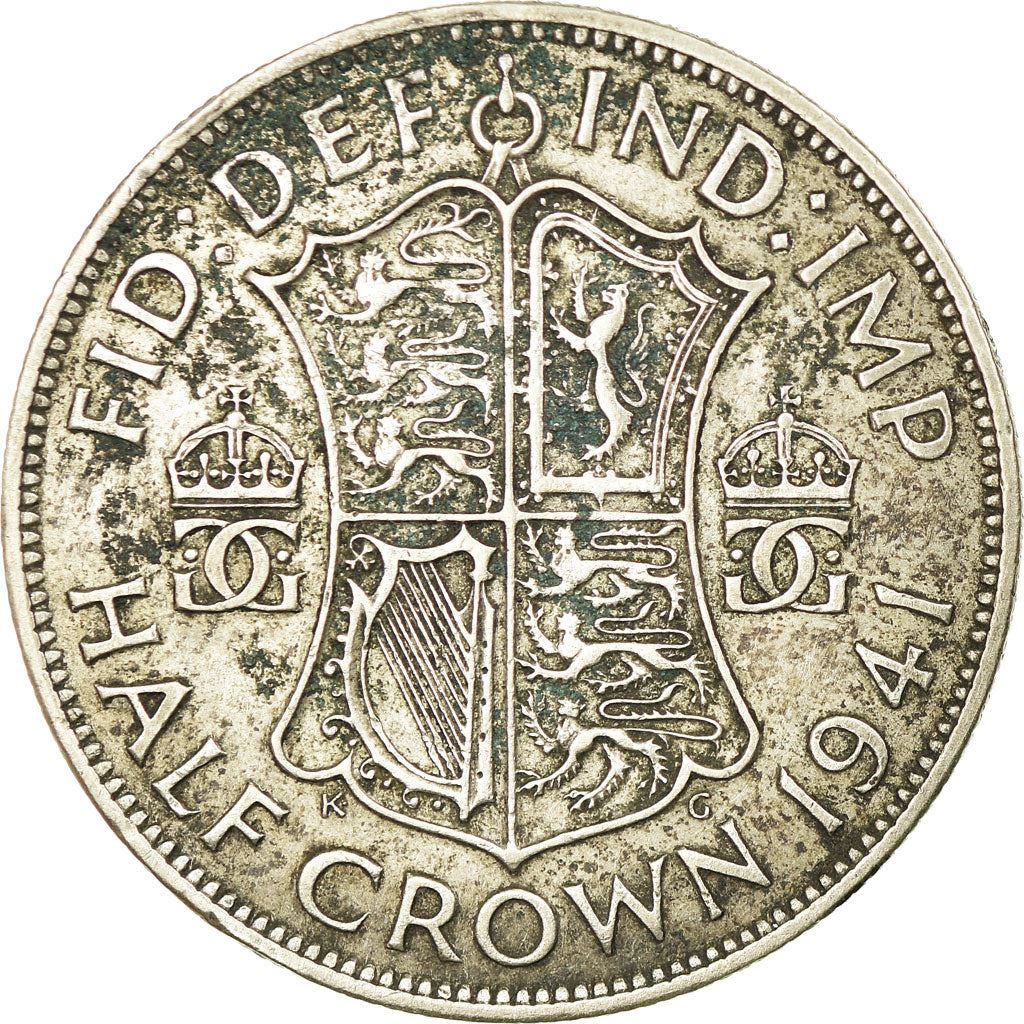 United Kingdom | 1/2 Crown Coin | George VI | KM:856 | 1937 - 1946