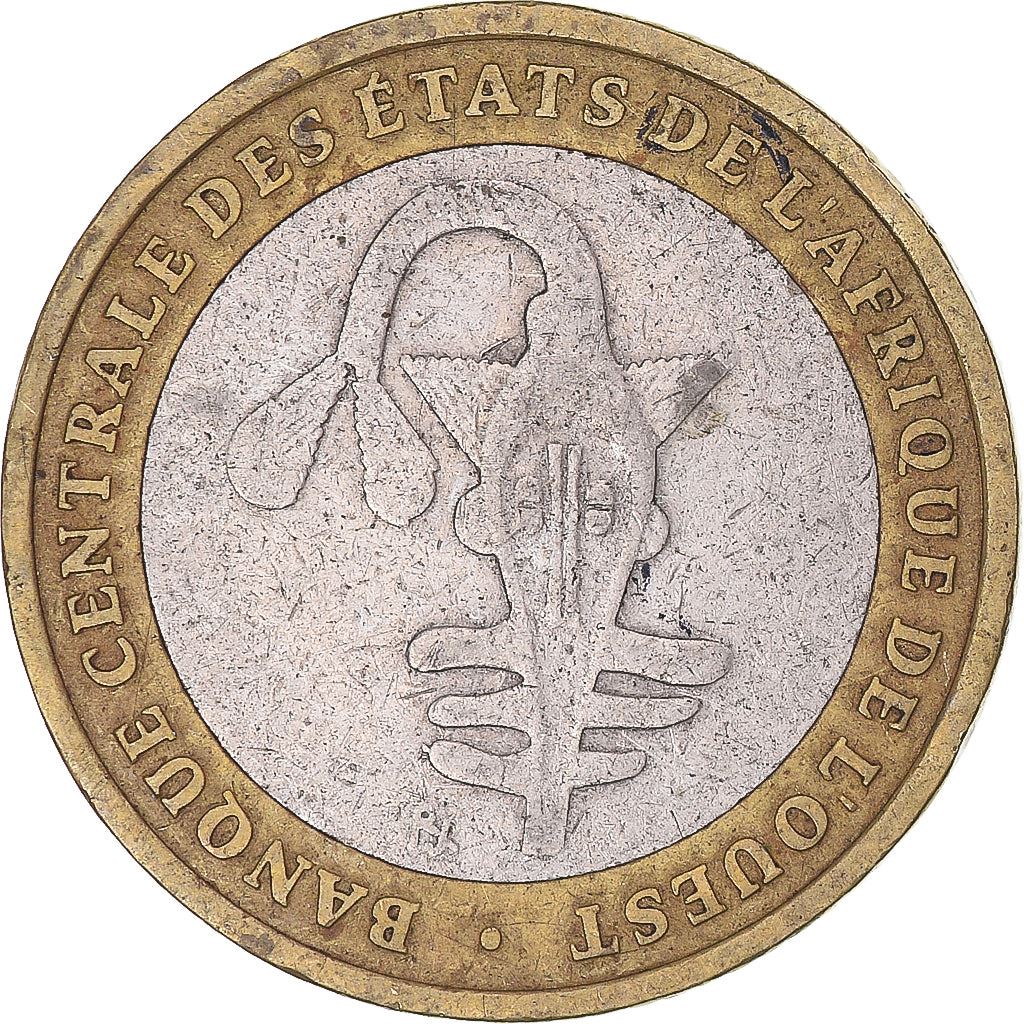 Western African States | 500 Francs Cfa Coin | Emblem of Central Bank | Nuts | Plants | Beans | Km:15 | 2003 - 2010