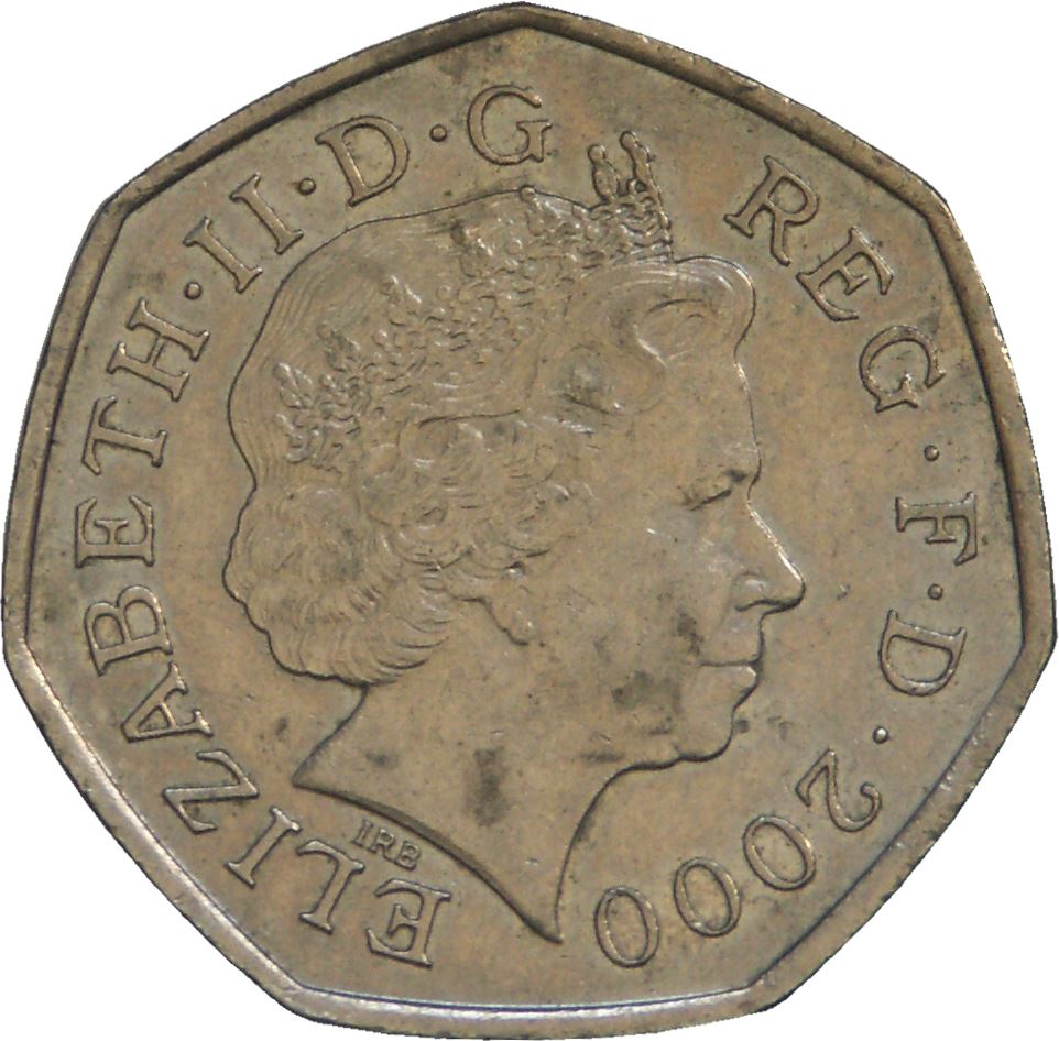 United Kingdom | 50 Pence Coin | Public Libraries | Km:1004 | 2000 - 2009