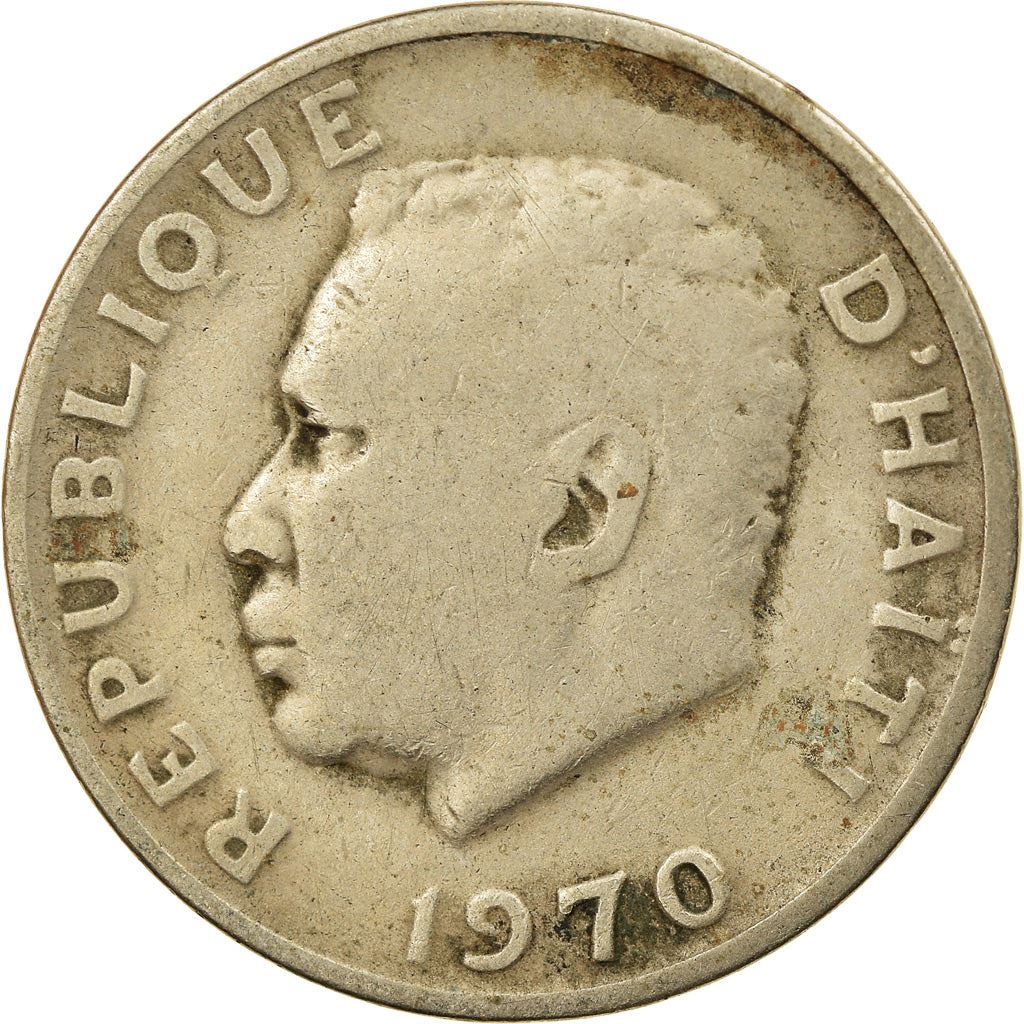 Haiti | 10 Centimes Coin | Francois Duvalier | Cannon | Km:63 | 1958 - 1970