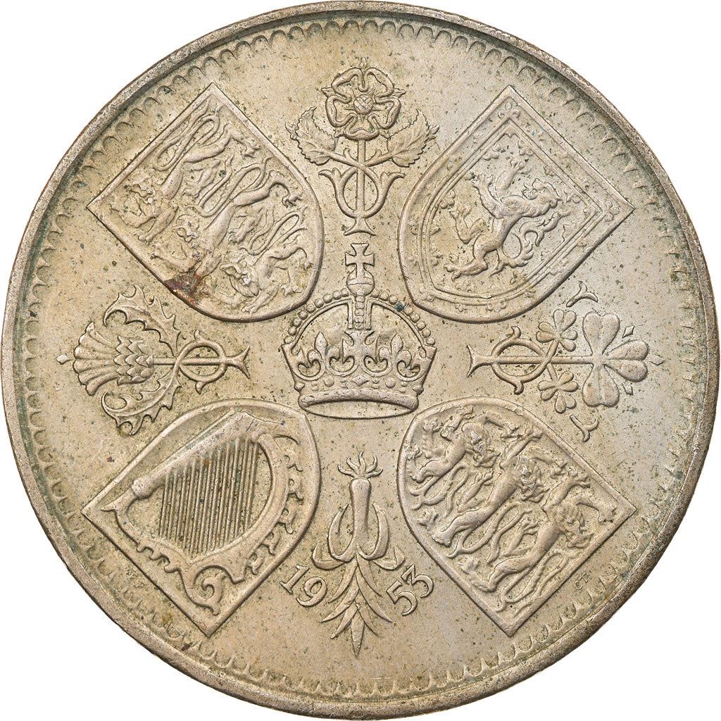 United Kingdom | 5 Shillings Coin | Coronation | KM:894 | 1953