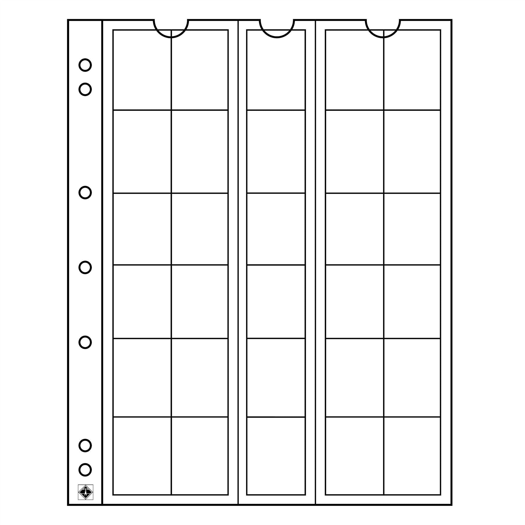 NUMIS Coin Sheets for Coin Albums | Packs of 5 | Different Pocket Configurations