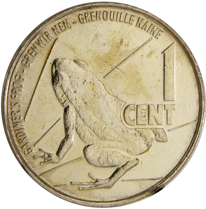 Seychelles | 1 Cent Coin | Frog | KM:176 | 2016 - 2022