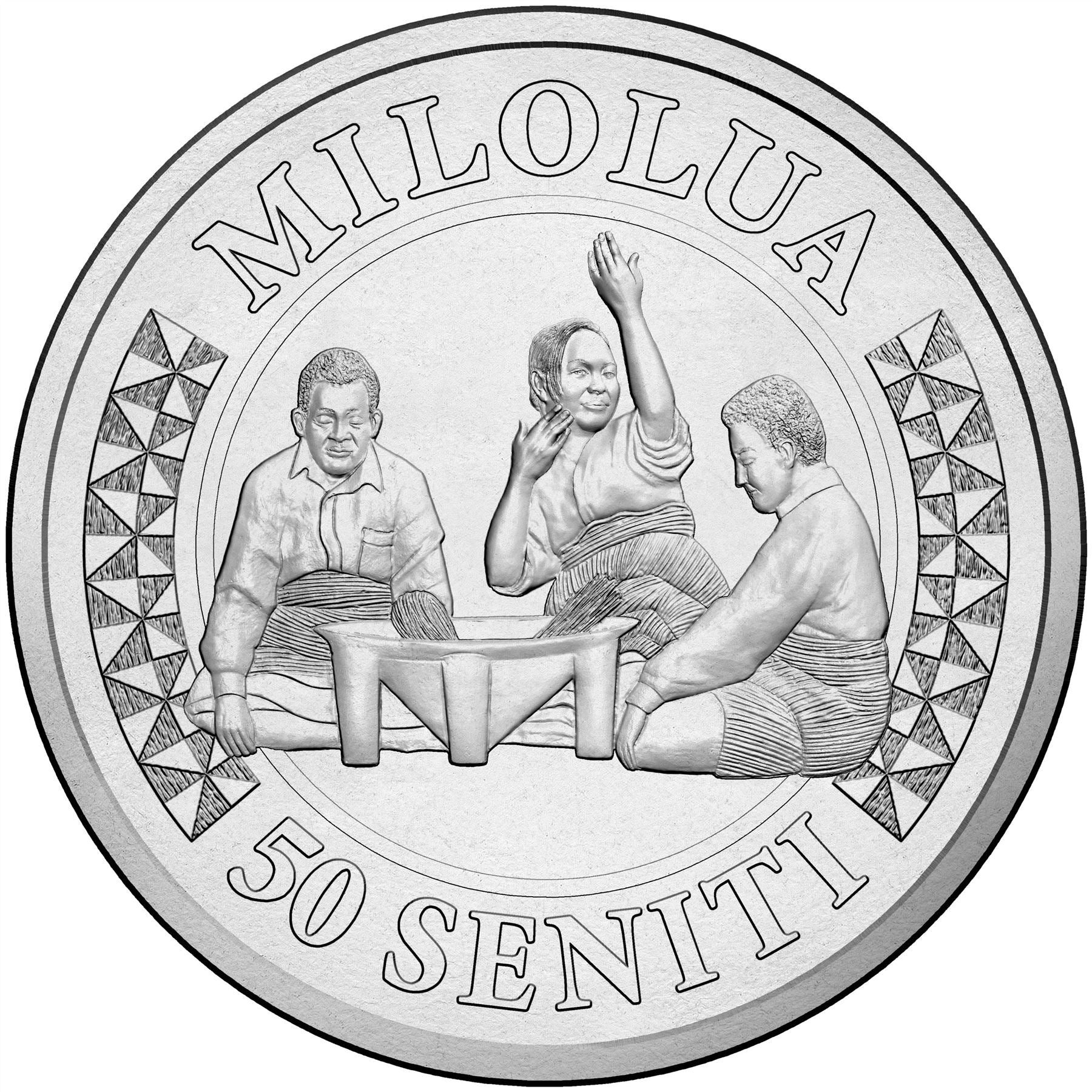 Tonga | Moneta da 50 Seniti | Re Tupou VI | Milolua | Danza | KM:229 | 2015 - 2022