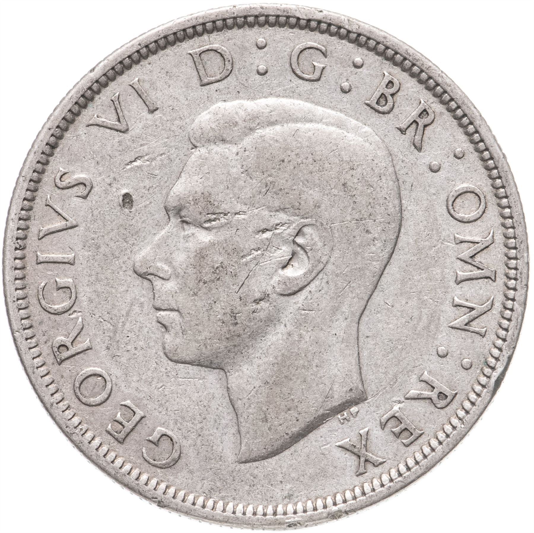United Kingdom | 1/2 Crown Coin | George VI | KM:856 | 1937 - 1946