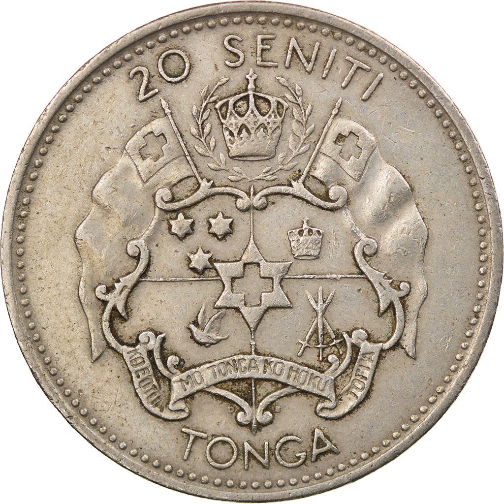 Tonga | Moneta da 20 Seniti | Regina Tupou III | Stella | Km:8 | 1967