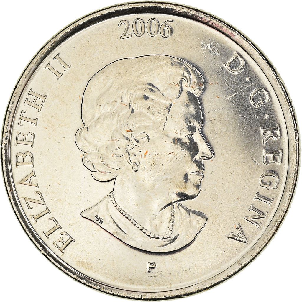 Canada | 25 Cents Coin | Cancer Awareness | Nickel plated steel | KM:635 | 2006
