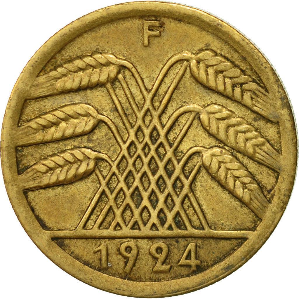 Germany | 50 Rentenpfennig Coin | Aluminium bronze | KM:34 | 1923 - 1924