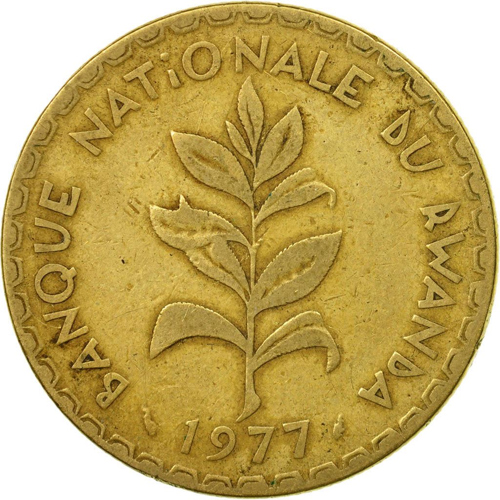 Rwanda | 50 Francs Coin | Tea Plant | Km:16 | 1977