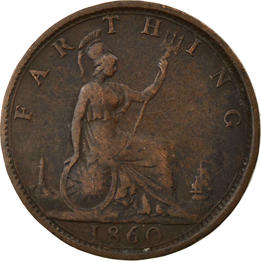 United Kingdom | 1 Farthing Coin | Victoria | Km:747 | 1860 - 1873