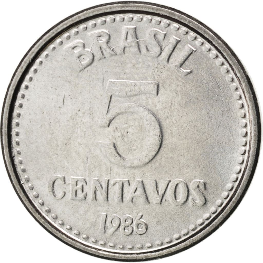 Brazil | 5 Centavos Coin | Star | Km:601 | 1986 - 1988