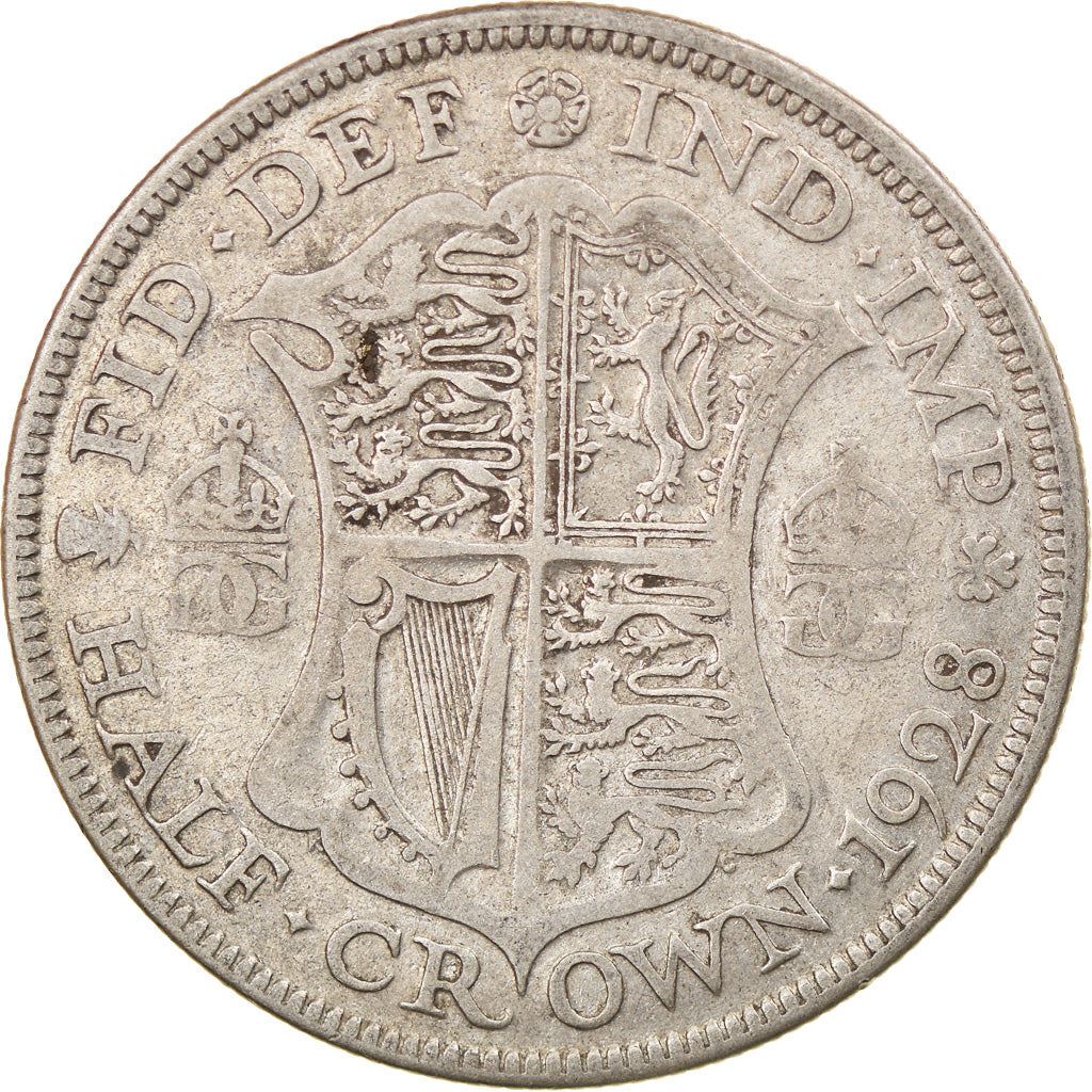 United Kingdom | 1/2 Crown Coin | George V | KM:835 | 1927 - 1936