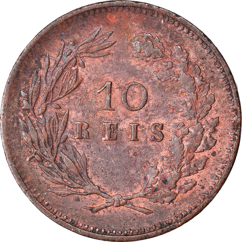 Portugal 10 Reis Coin | King Carlos I | KM532 | 1891 - 1892