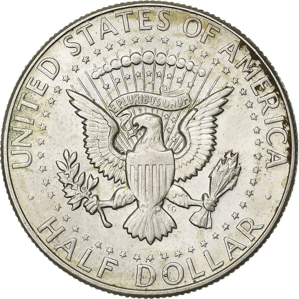United States | ½ Dollar Coin | 40% Silver | John Fitzgerald Kennedy | Billon (.400 silver) | KM:202a | 1965-1970