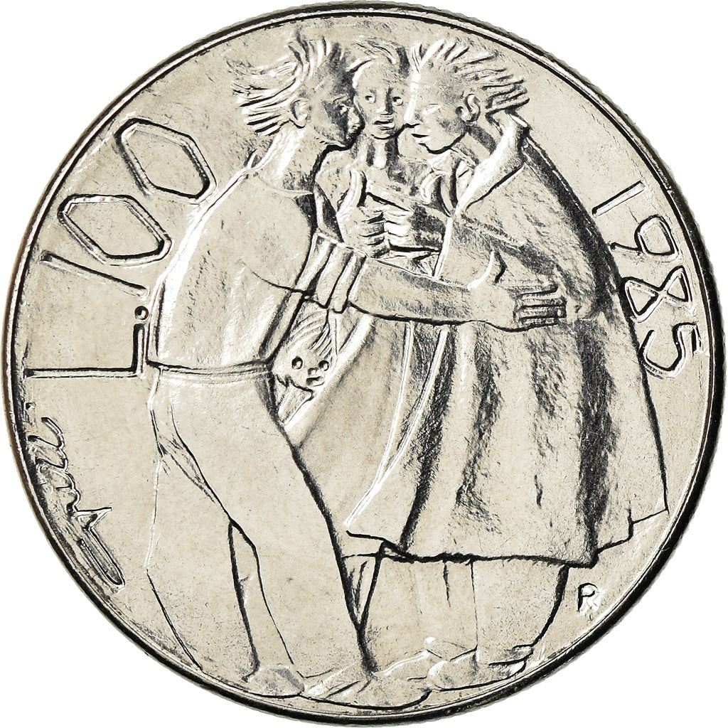 San Marino | 100 Lire Coin | Redemption from drugs | Km:179 | 1985