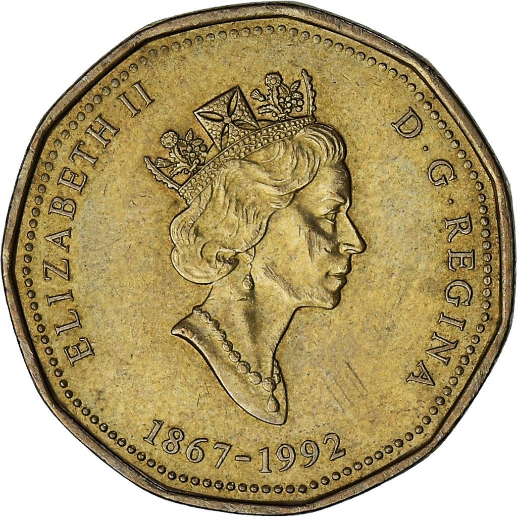 Canada | 1 Dollar Coin | Parliament | Bronze plated nickel | KM:218 | 1992
