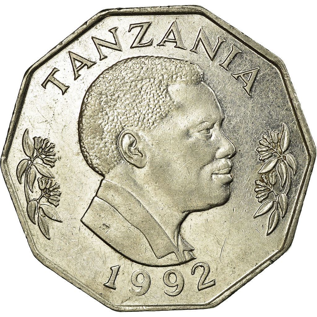 Tanzania | 5 Shilingi Coin | Cow | Corn | Km:23A | 1990 - 1993