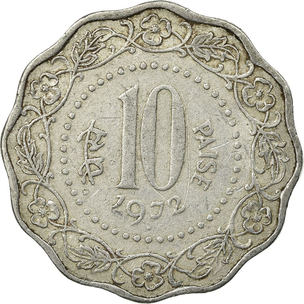 India 10 Paise Coin 1971 - 1982 KM:27