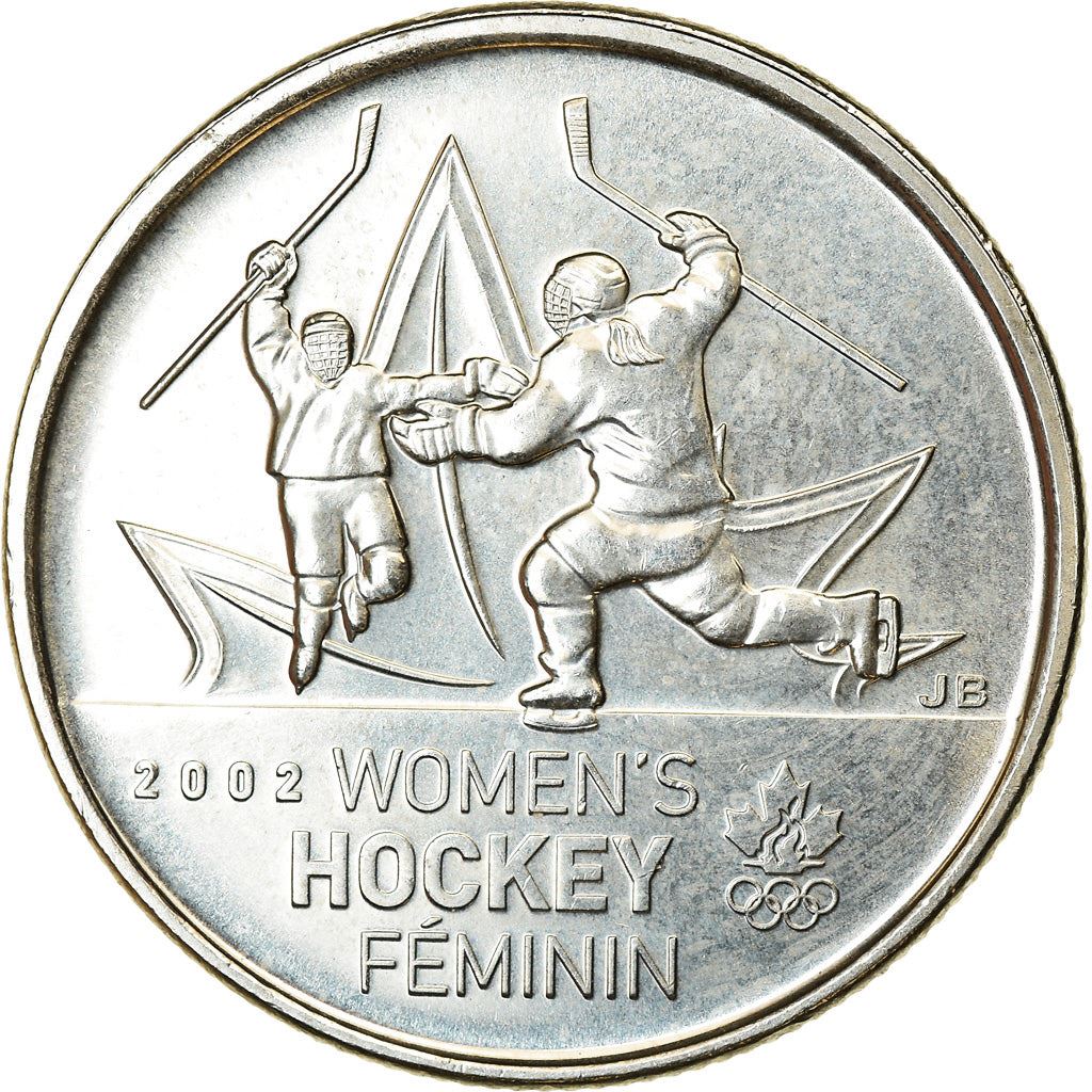 Canada | 25 Cents Coin | Nickel plated steel | Women's hockey | KM:1064 | 2009