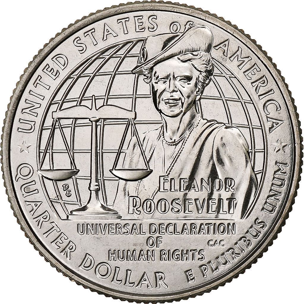 United States | 1/4 Dollar Coin | Eleanor Roosevelt | Km:782 | 2023