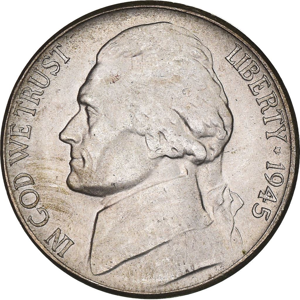 USA | 5 cent mynt | Thomas Jefferson | Monticello | KM192a | 1942 - 1945