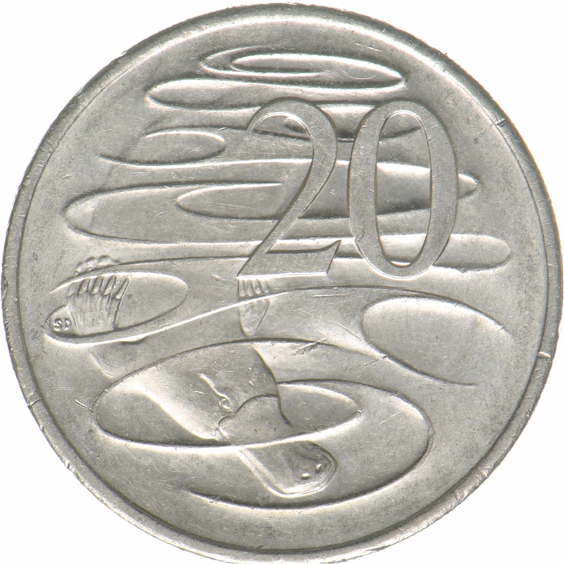 Australia | 20 Cents Coin | Anniversary of Decimal Currency | KM:2223 | 2016