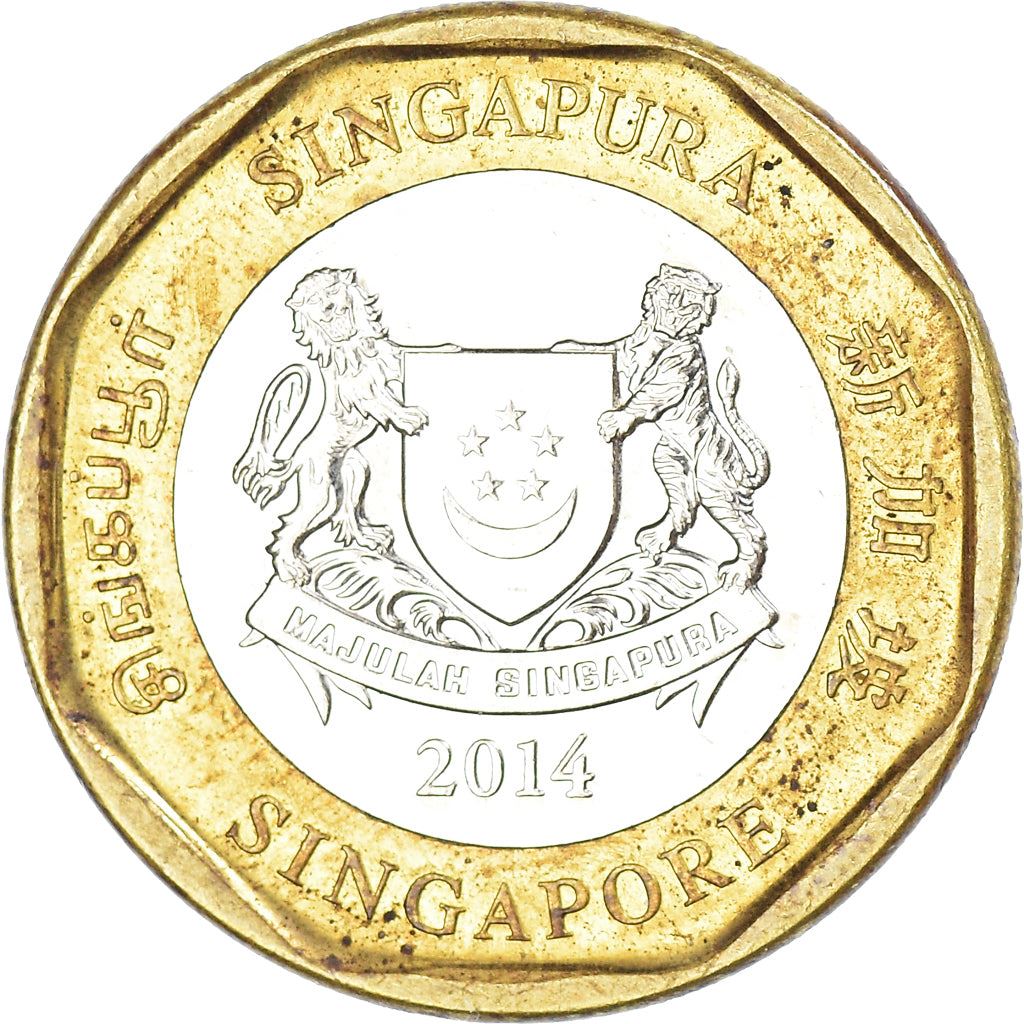 Singapore | 1 Dollar Coin | Merlion | Km:314 | 2013 - 2019