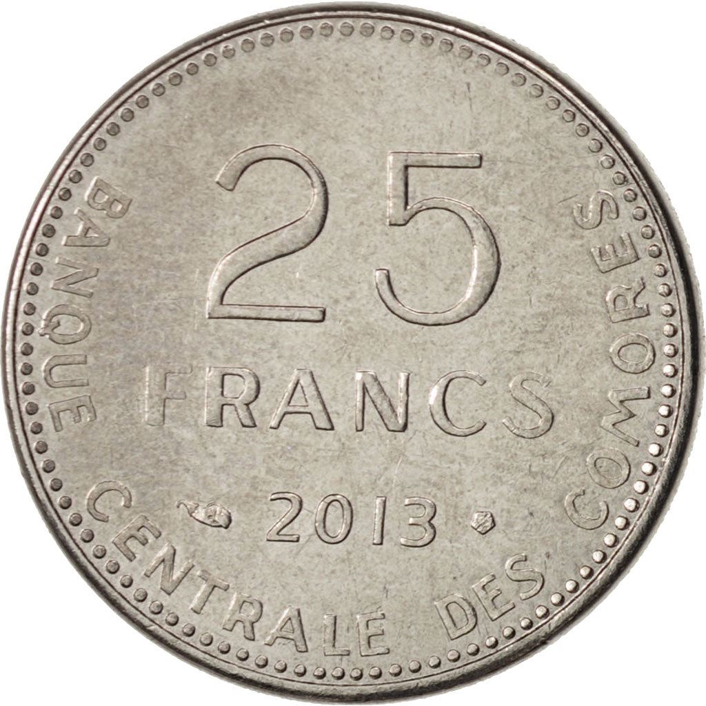 Comoro Islands | 25 Francs Coin | FAO | Km:14A | 2013 - 2020