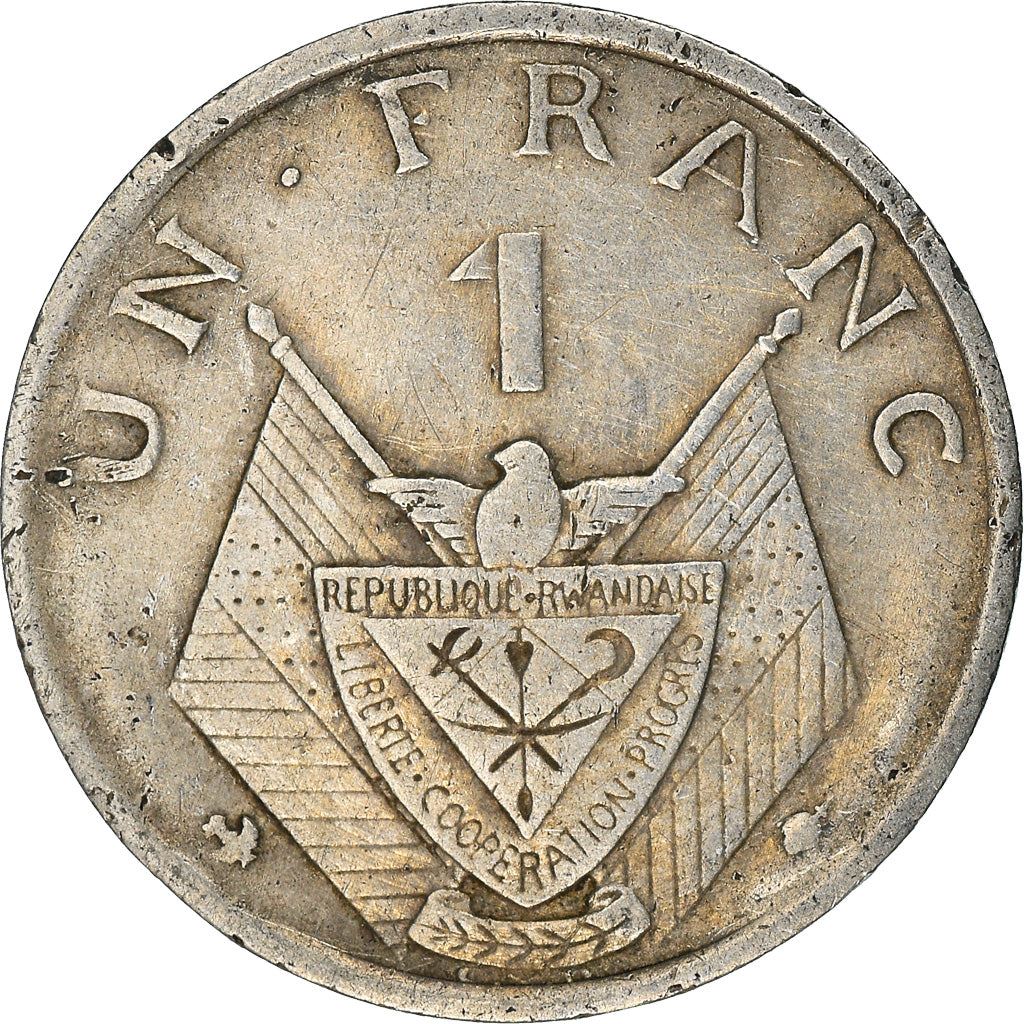 Rwanda | 1 Franc Coin | Grégoire Kayibanda | Km:5 | 1964 - 1965