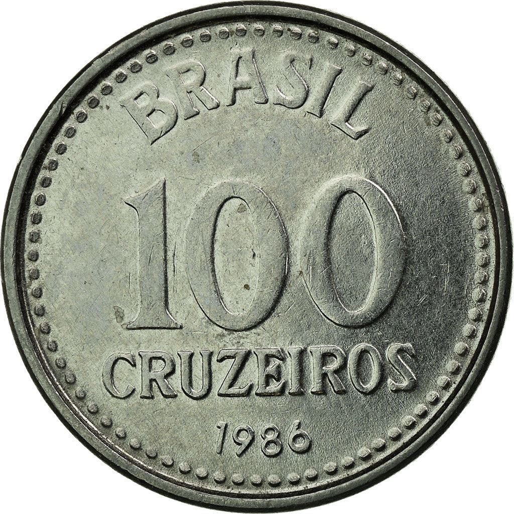 Brazil | 100 Cruzeiros Coin | Star | Km:595 | 1985 - 1986