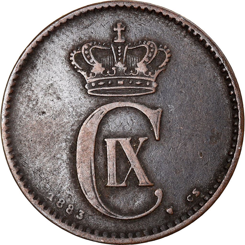Denmark | 2 Ore Coin | Monogram | Km:793 | 1874 - 1906