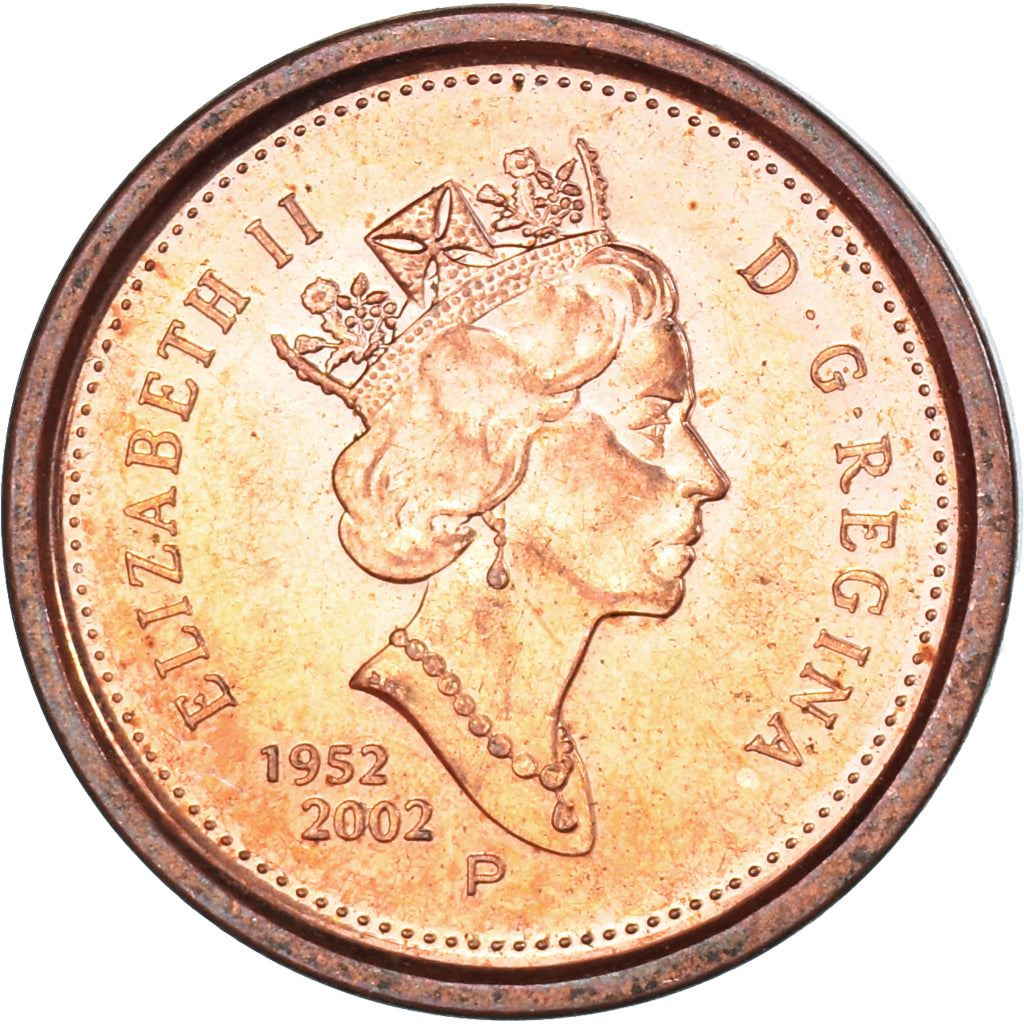 Canada | 1 Cent Coin | Copper plated steel | Golden Jubilee | KM:445b | 2002