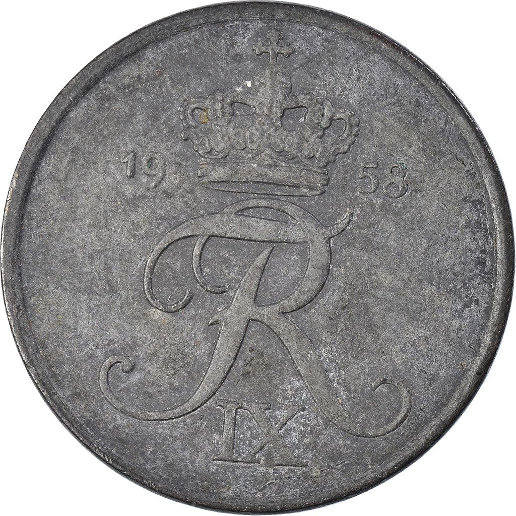 Denmark | 5 Ore Coin | Monogram | Km:843 | 1950 - 1964