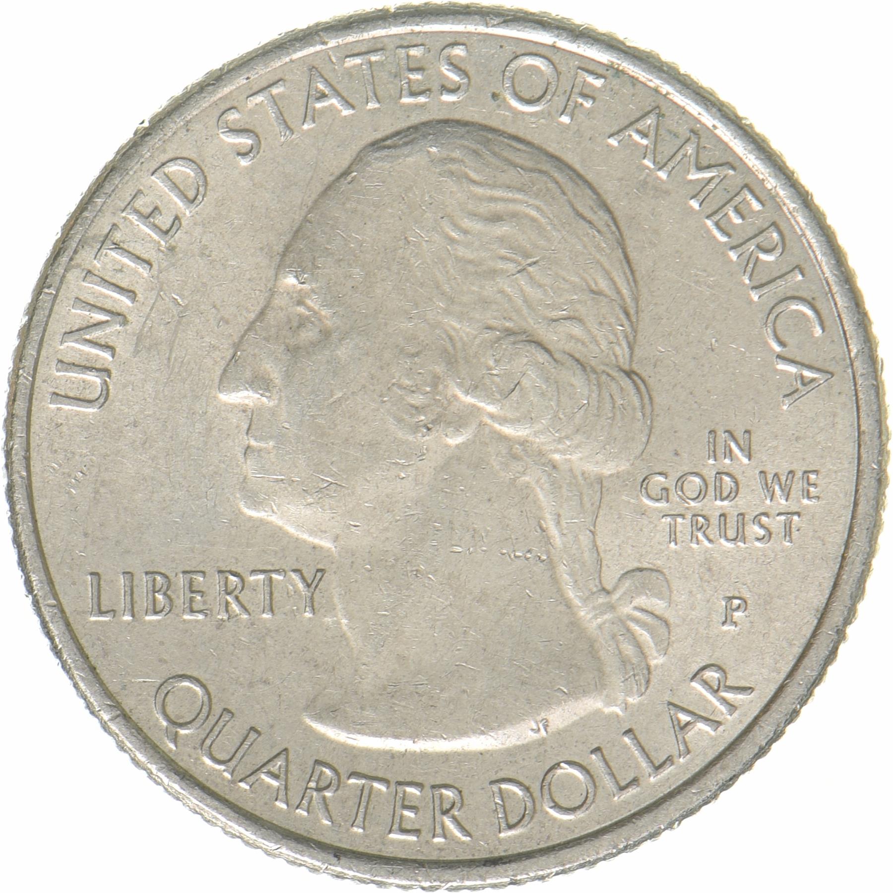 United States | 1/4 Dollar Coin | Alley Mill | KM:655 | 2017