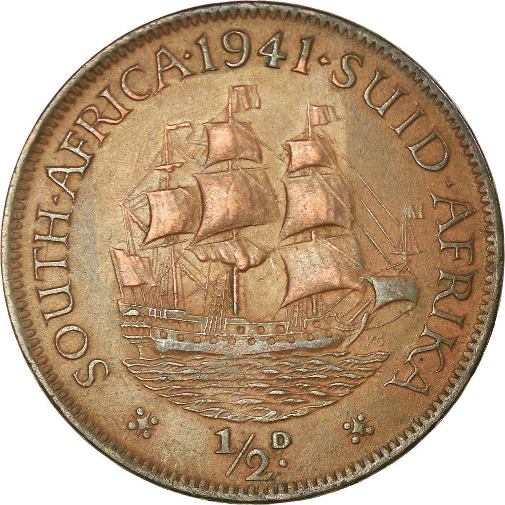 South Africa 1/2 Penny Coin | George VI | KM24 | 1937 - 1947