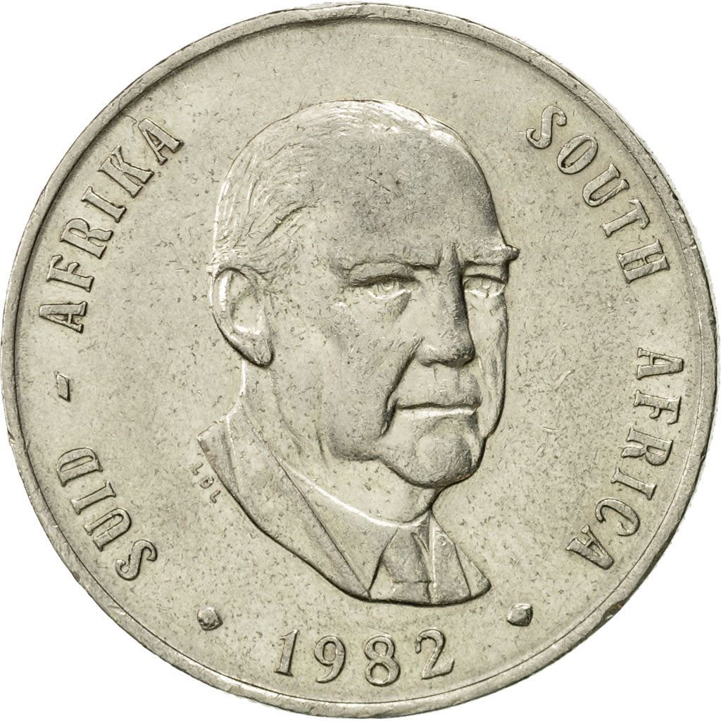 Sør-Afrika 1 Rand Mynt | Balthazar J. Vorster | KM115 | 1982