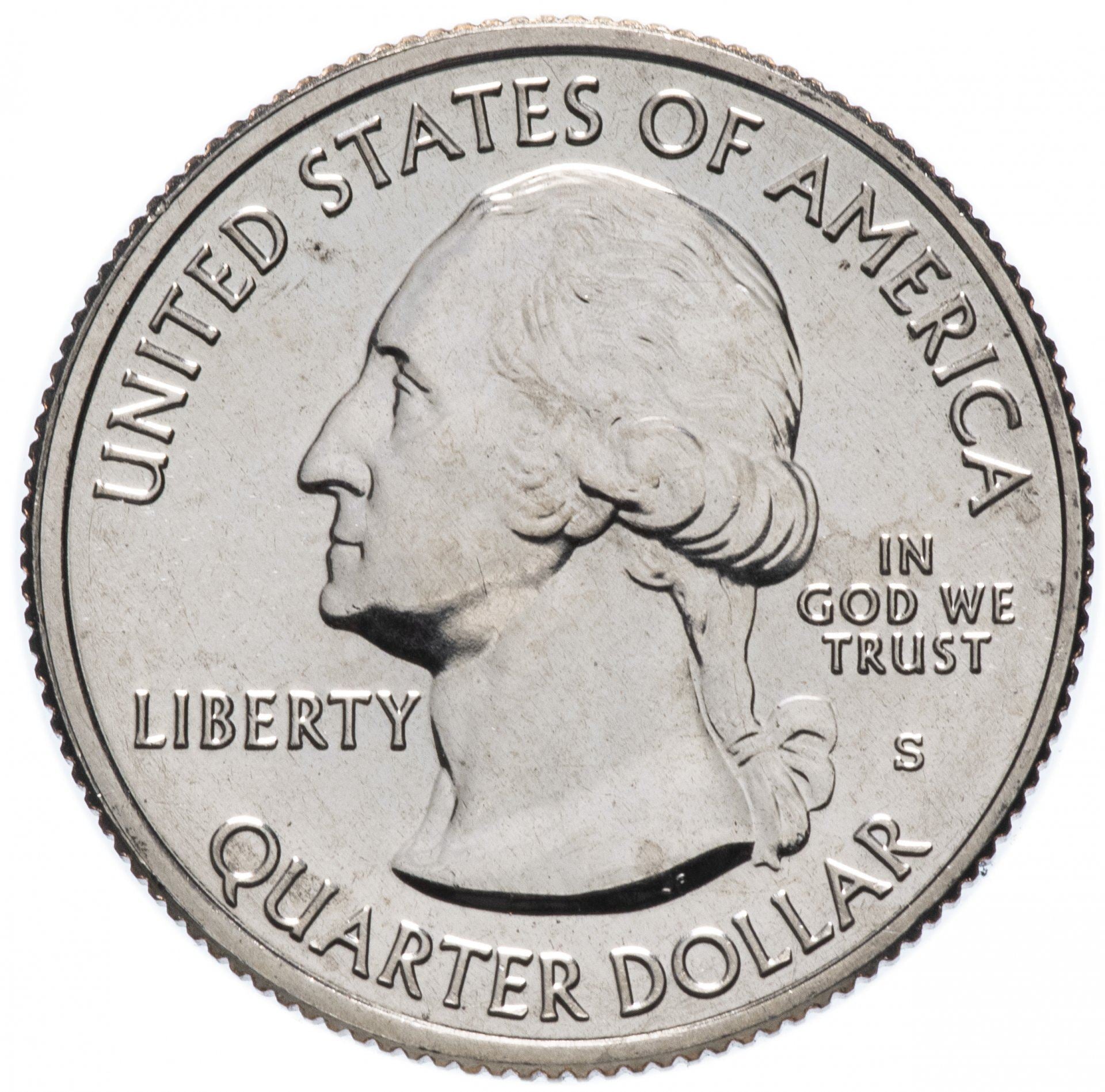 United States | 1/4 Dollar Coin | Great Sand Dunes | KM:569 | 2014