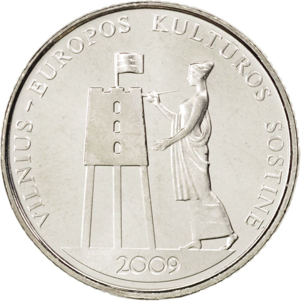 Lithuania | 1 Litas Coin | Cultural capital | KM:162 | 2009