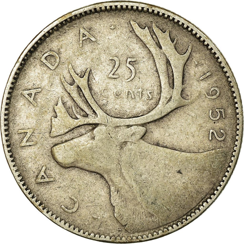 Canada | 25 Cents Coin | Silver | KM:44 | 1948-1952