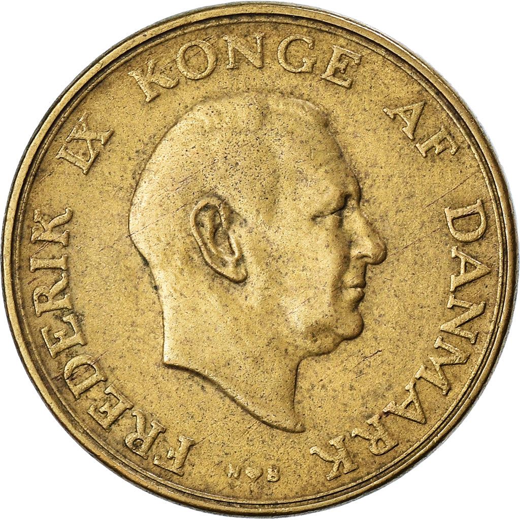 Denmark | 2 Kroner Coin | Frederik IX | Km:838 | 1947 - 1959