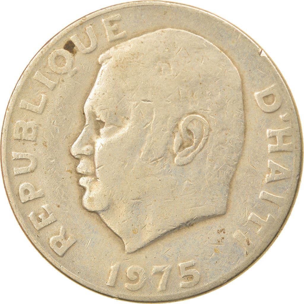 Haiti | 20 Centimes Coin | Jean-Claude Duvalier | Cannon | Km:100 | 1972 - 1983