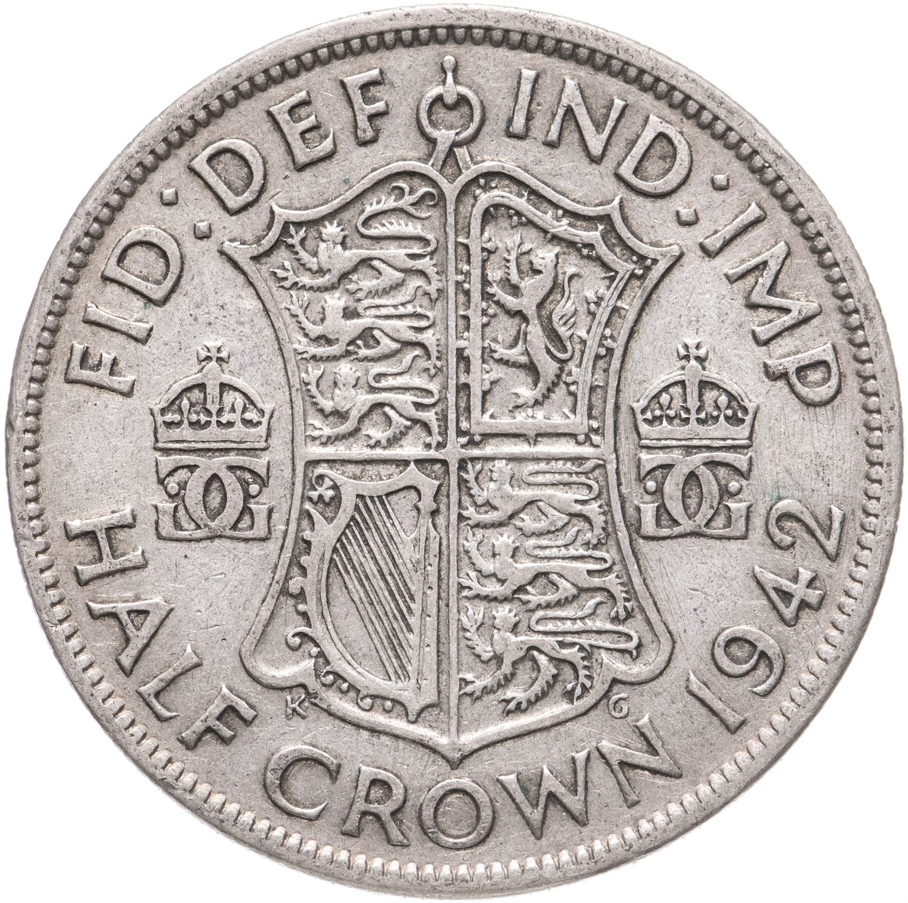 United Kingdom | 1/2 Crown Coin | George VI | KM:856 | 1937 - 1946