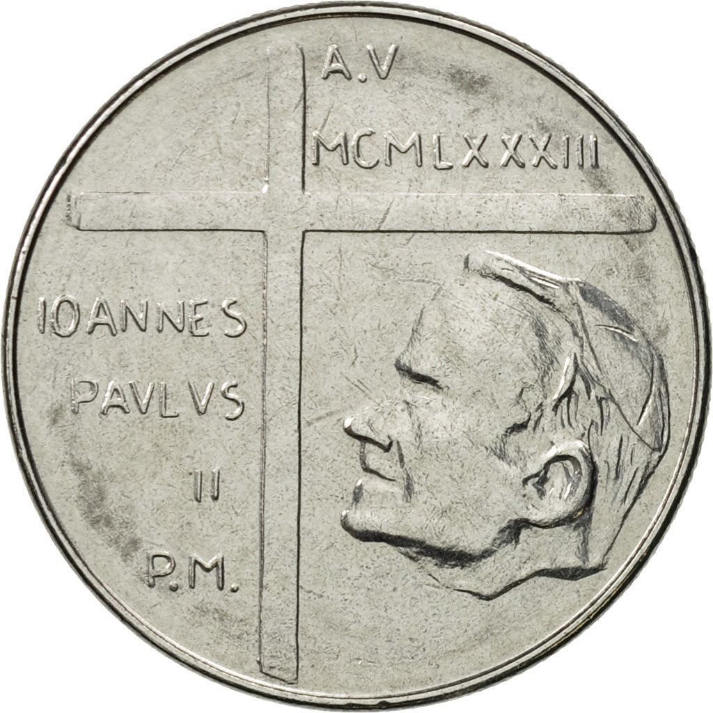 Vatican City | 50 Lire Coin | Adam and Eve | Acmonital | KM:172 | 1983