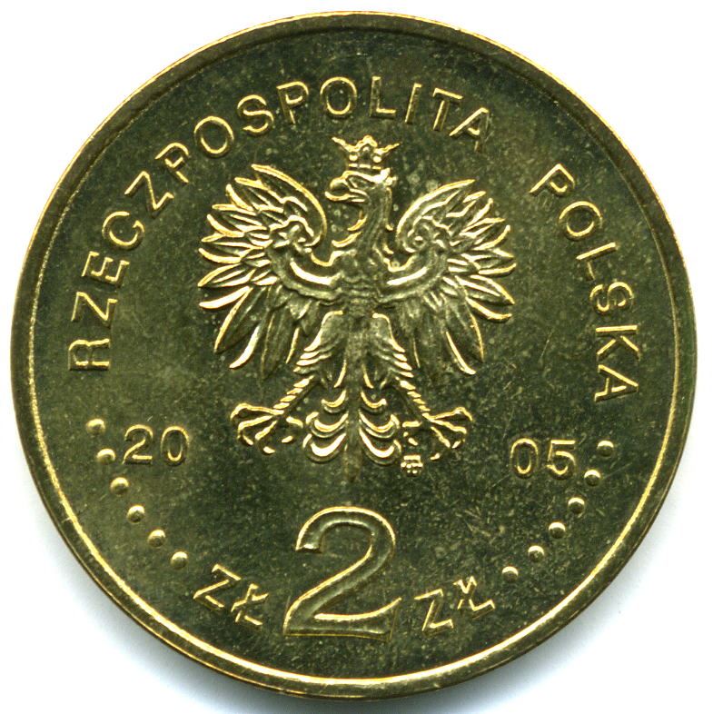 Poland | 2 Z?ote | Stanis?aw August Poniatowski | Eagle | KM530 | 2005