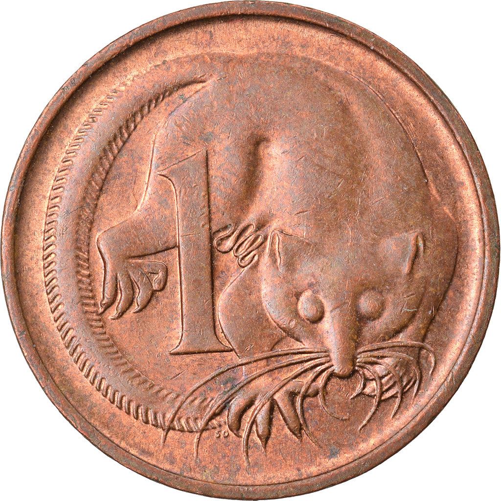Australia | 1 Cent Coin | Feather-tailed Glider | Km:78 | 1985 - 1991