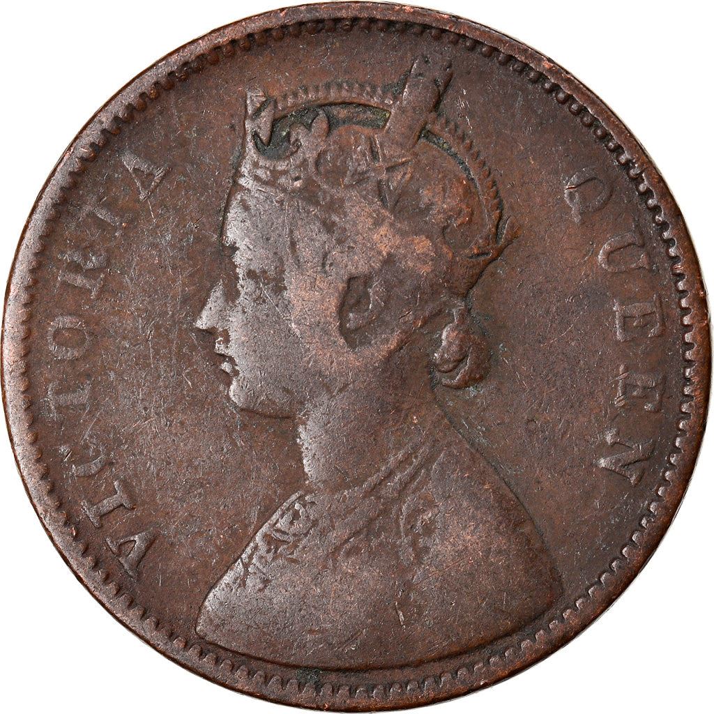 India - British | 1/4 Anna Coin | Queen Victoria | Km:467 | 1862 - 1876