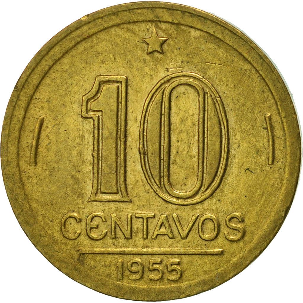 Brazil | 10 Centavos Coin | José Bonifácio | Km:561 | 1947 - 1955