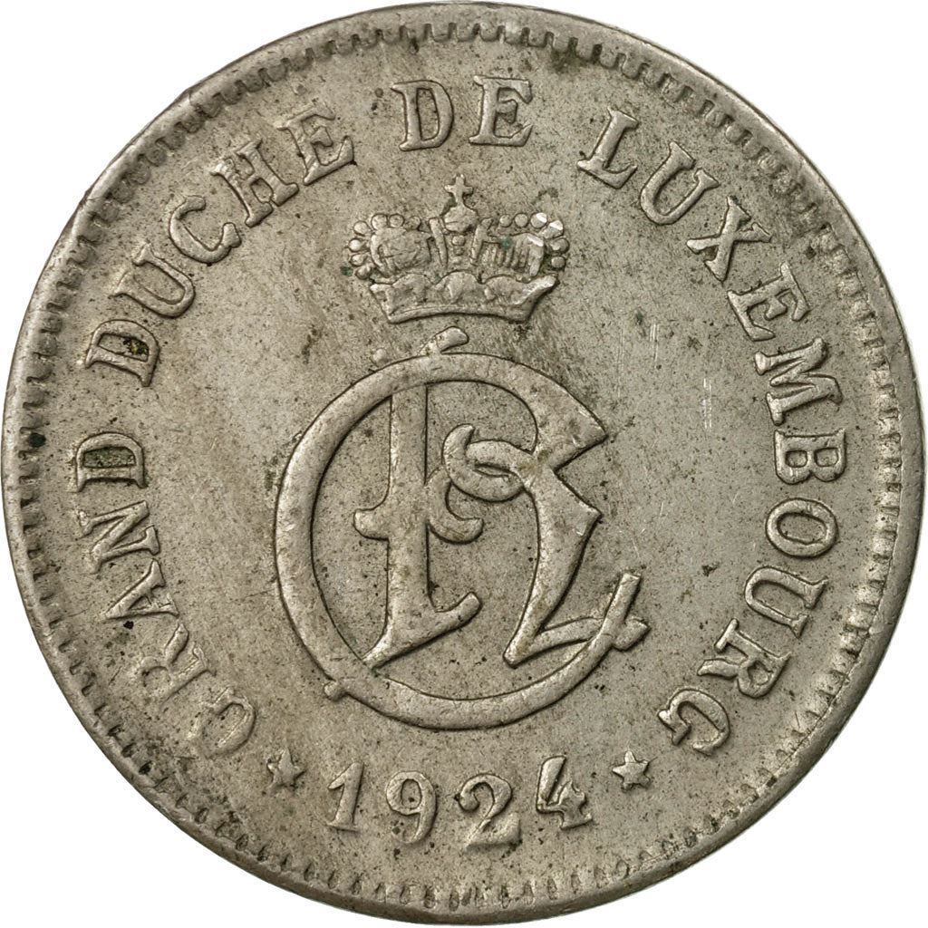 Luxembourg | 10 Centimes Coin | Copper-Nickel | Km:34 | 1924