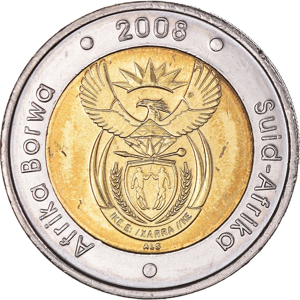 South Africa 5 Rand Coin | Nelson Mandela 90th Birthday | KM439 | 2008